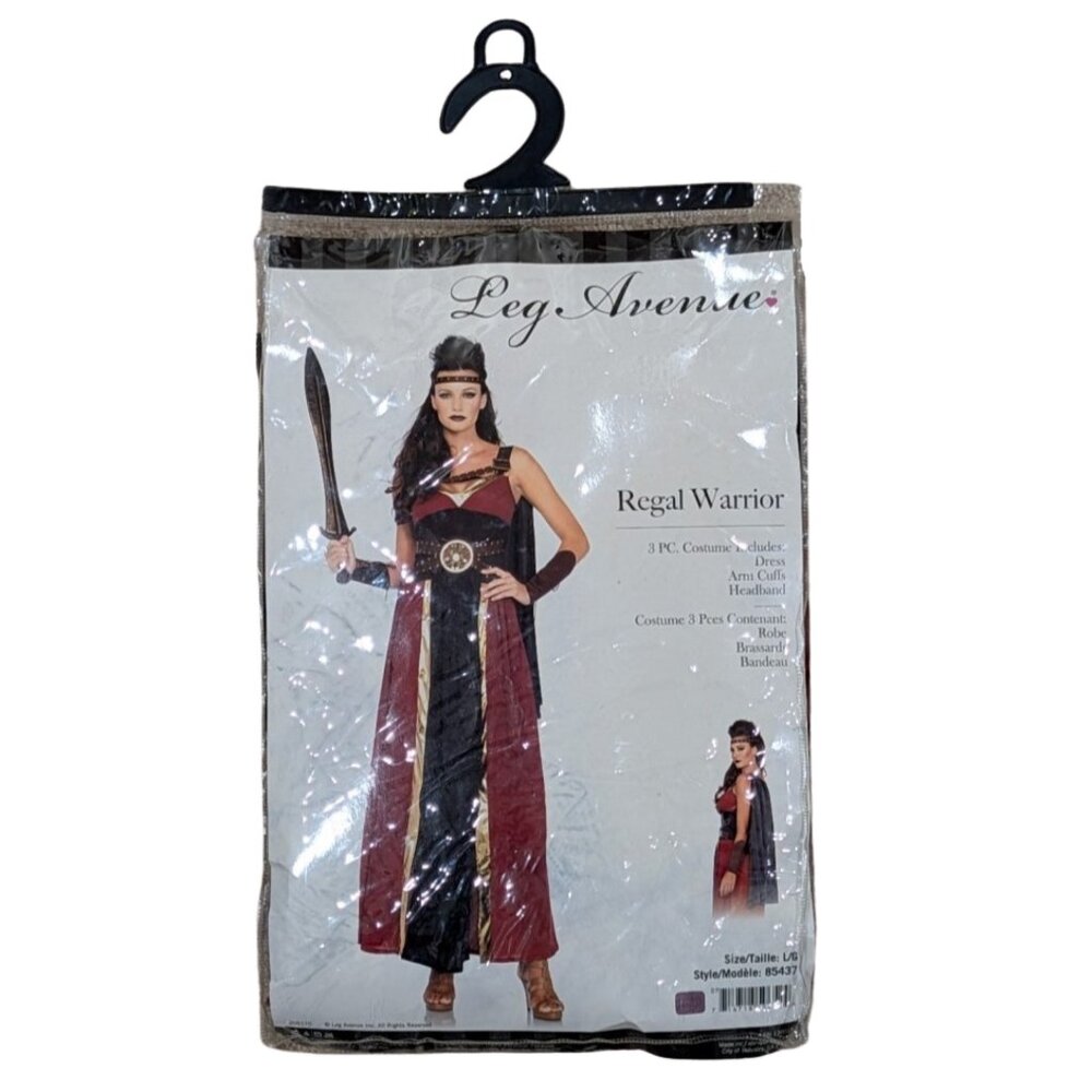 Leg Avenue Regal Warrior Costume Set Size L 🛡️✨